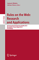 eBook (pdf) Rules on the Web: Research and Applications de 