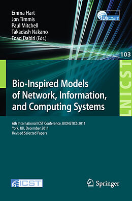 Kartonierter Einband Bio-Inspired Models of Network, Information, and Computing Systems von 