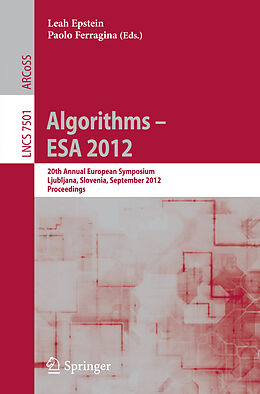 Kartonierter Einband Algorithms  - ESA 2012 von 