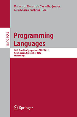 Kartonierter Einband Programming Languages von 