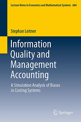 Kartonierter Einband Information Quality and Management Accounting von Stephan Leitner