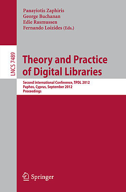 Kartonierter Einband Theory and Practice of Digital Libraries von 
