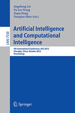 Kartonierter Einband Artificial Intelligence and Computational Intelligence von 