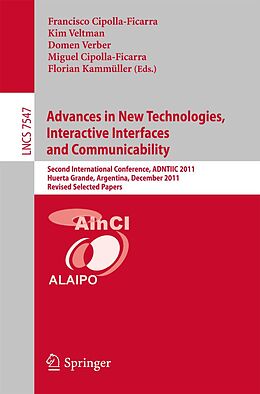 E-Book (pdf) Advances in New Technologies, Interactive Interfaces and Communicability von 