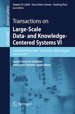 Kartonierter Einband Transactions on Large-Scale Data- and Knowledge-Centered Systems VI von 