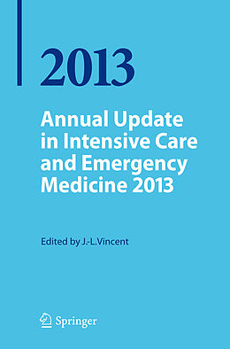 Couverture cartonnée Annual Update in Intensive Care and Emergency Medicine 2013 de 