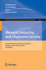 Couverture cartonnée Network Computing and Information Security de 