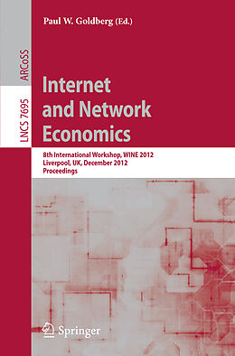 Kartonierter Einband Internet and Network Economics von 