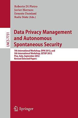 E-Book (pdf) Data Privacy Management and Autonomous Spontaneous Security von 