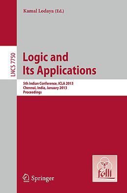 Kartonierter Einband Logic and Its Applications von 