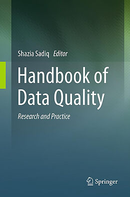Livre Relié Handbook of Data Quality de 