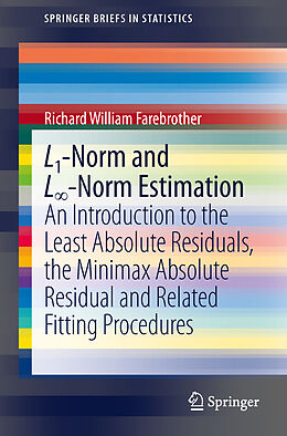 Couverture cartonnée L1-Norm and L -Norm Estimation de Richard Farebrother