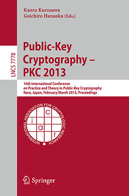 Kartonierter Einband Public-Key Cryptography -- PKC 2013 von 