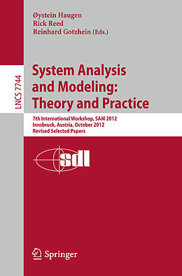 Kartonierter Einband System Analysis and Modeling: Theory and Practice von 