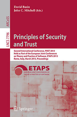 Kartonierter Einband Principles of Security and Trust von 