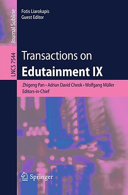 E-Book (pdf) Transactions on Edutainment IX von 