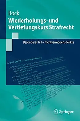 E-Book (pdf) Wiederholungs- und Vertiefungskurs Strafrecht von Dennis Bock