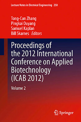 Livre Relié Proceedings of the 2012 International Conference on Applied Biotechnology (ICAB 2012) de 
