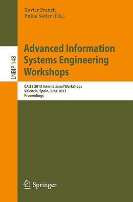 Couverture cartonnée Advanced Information Systems Engineering Workshops de 