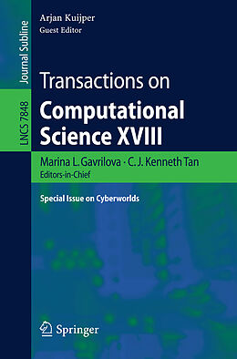 Kartonierter Einband Transactions on Computational Science XVIII von 