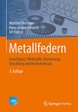 Fester Einband Metallfedern von Manfred Meissner, Hans-Jürgen Schorcht, Ulf Kletzin