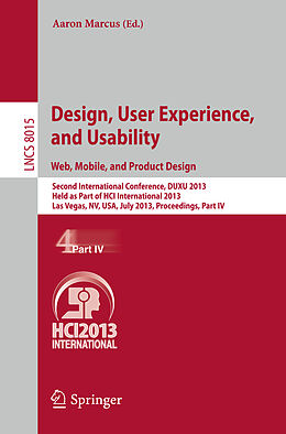 E-Book (pdf) Design, User Experience, and Usability: Web, Mobile, and Product Design von 