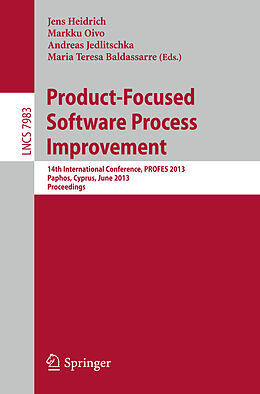 Couverture cartonnée Product-Focused Software Process Improvement de 