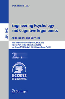 Kartonierter Einband Engineering Psychology and Cognitive Ergonomics. Applications and Services von 