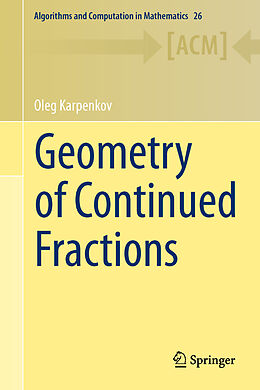 Livre Relié Geometry of Continued Fractions de Oleg Karpenkov
