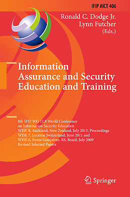 Fester Einband Information Assurance and Security Education and Training von 