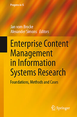 Livre Relié Enterprise Content Management in Information Systems Research de 