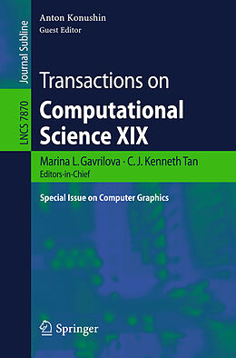 Kartonierter Einband Transactions on Computational Science XIX von 