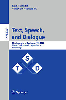 Kartonierter Einband Text, Speech, and Dialogue von 