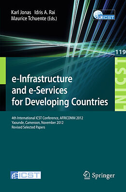 Kartonierter Einband e-Infrastructure and e-Services for Developing Countries von 