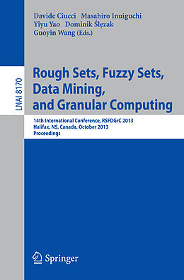 E-Book (pdf) Rough Sets, Fuzzy Sets, Data Mining, and Granular Computing von 