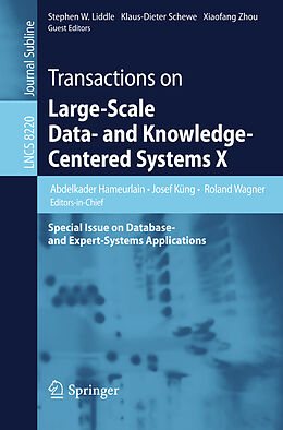 Kartonierter Einband Transactions on Large-Scale Data- and Knowledge-Centered Systems X von 