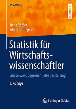 E-Book (pdf) Statistik für Wirtschaftswissenschaftler von Irene Rößler, Albrecht Ungerer
