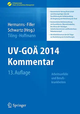 E-Book (pdf) UV-GOÄ 2014 Kommentar von Peter M. Hermanns, Gert Filler, Enrico Schwartz