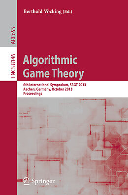 Kartonierter Einband Algorithmic Game Theory von 