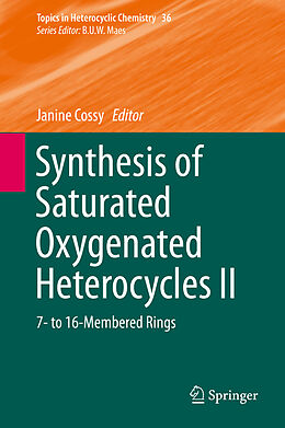 Fester Einband Synthesis of Saturated Oxygenated Heterocycles II von 
