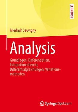 Kartonierter Einband Analysis von Friedrich Sauvigny