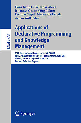 Kartonierter Einband Applications of Declarative Programming and Knowledge Management von 
