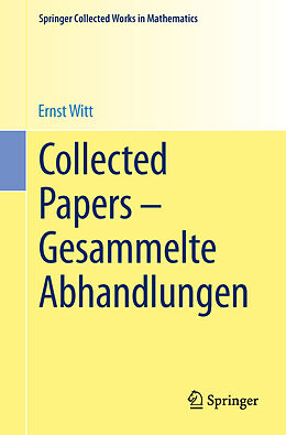Kartonierter Einband Collected Papers - Gesammelte Abhandlungen von Ernst Witt