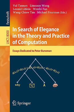Kartonierter Einband In Search of Elegance in the Theory and Practice of Computation von 