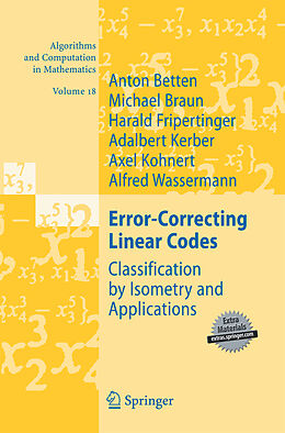 Kartonierter Einband Error-Correcting Linear Codes von Anton Betten, Michael Braun, Alfred Wassermann