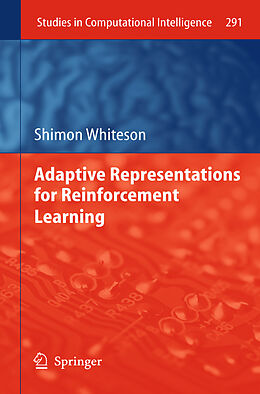 Kartonierter Einband Adaptive Representations for Reinforcement Learning von Shimon Whiteson