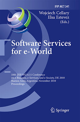 Kartonierter Einband Software Services for e-World von 