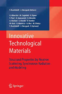 Couverture cartonnée Innovative Technological Materials de 