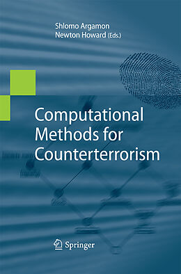 Couverture cartonnée Computational Methods for Counterterrorism de 