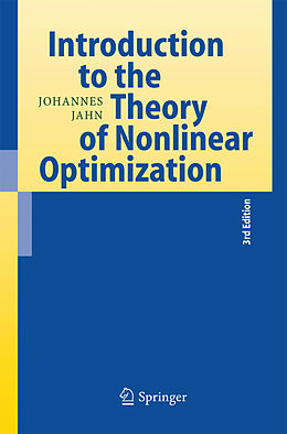 Couverture cartonnée Introduction to the Theory of Nonlinear Optimization de Johannes Jahn